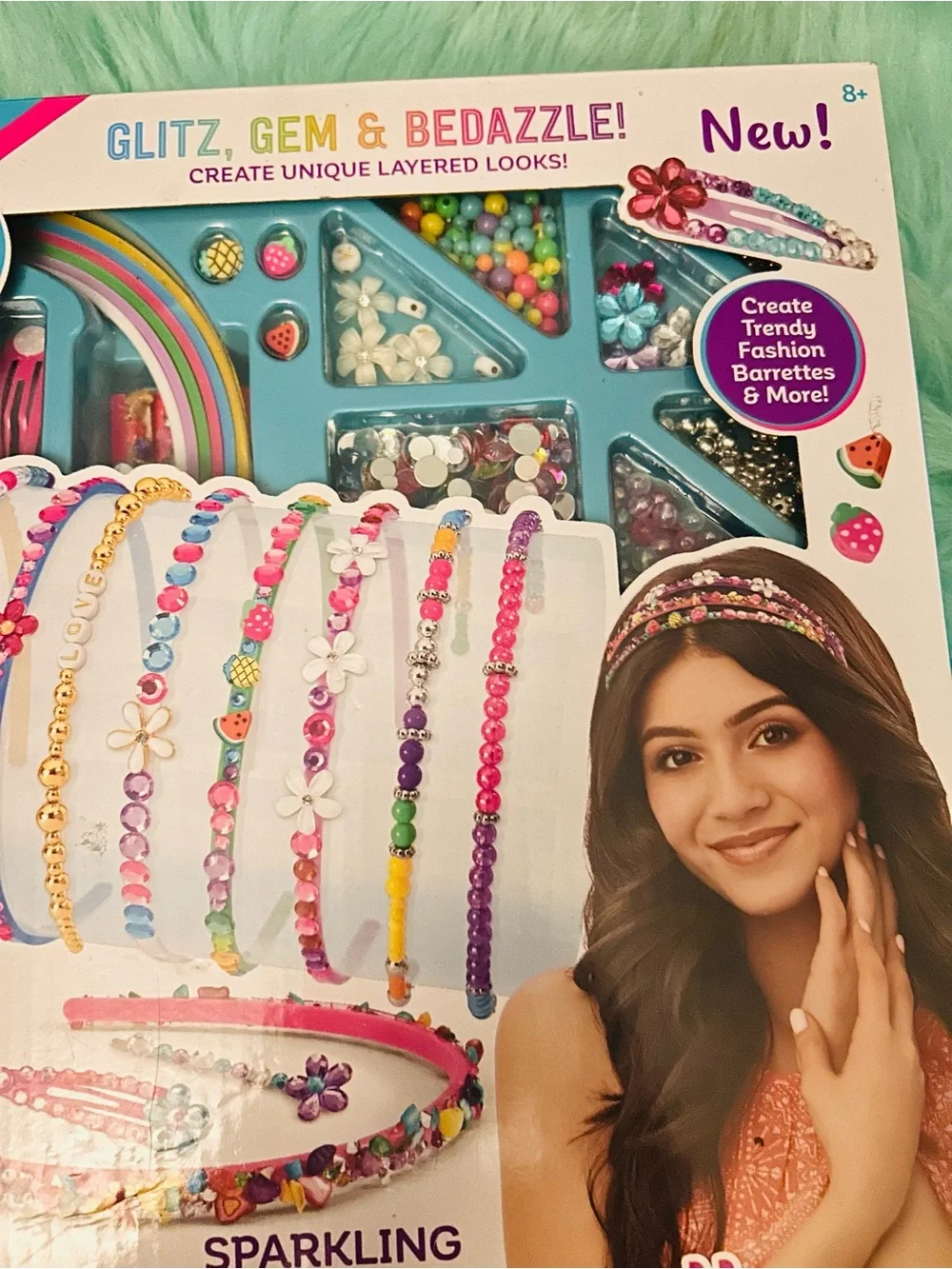 Cra-Z-Art Shimmer n Sparkle Pink Sparkling Headbands & Barrettes Kit